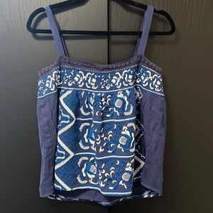 Sea New York embroidered blue tank top